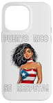 iPhone 14 Pro Max Puerto Rico Se Respeta Boricua Flag Beautiful PR Woman Case