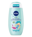 NIVEA KIDS 3in1 shower gel shampoo amp conditioner (250 ml) care and cleansing f