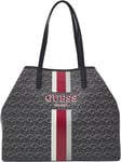 Guess Hwsv6995290 Vikky Cube Logo Shopping Womens Bags In Charcoal