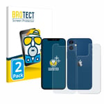 2x Anti-Reflets Protection Ecran pour Apple iPhone 12 / 12 Pro (Avant +