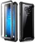 i-Blason Coque Samsung Galaxy Note 9, Coque Intégrale Antichoc Bumper avec Dos Transparent et Protecteur d'écran Intégré [Série Ares] pour Samsung Note 9 2018 (Noir)