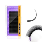 NAGARAKU Extension de Cils à Cils Individuel Volume Russe Faux Cils Professionnel Classique 1: 1 Eyelash Extensions Naturel Boucle Stable Léger Cils Noir 16 Rangées Grande Capacité(0.05mm D Curl 16mm)