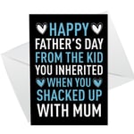 Funny Step Dad Fathers Day Card Fathers Day Card From The Kid You Inherited