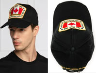 Dsquared2 Canadian Flag Icon Baseball Cap Hat Black