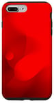 Coque pour iPhone 7 Plus/8 Plus Art abstrait dans un style esthétique minimaliste rouge