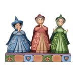 Disney Traditions Figurine des Trois Bonnes fées Flora, Pâquerette et Pimprenelle en résine Multicolore, 60 x 150 x 70 cm