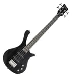 Guitare Basse Electrique Short Scale pour de Voyage ou Enfants JB-Style Noir