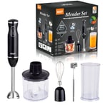 Mixeurs Plongeants, Mixeur Plongeant 5 en 1,Mixeur Soupe 800W avec , Hachoir 500ml et Mélangeur 600ml Sans BPA