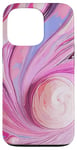 iPhone 13 Pro Swirl Pink Color Illustration Pattern Abstract Art Case