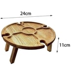 Table De Pique-Nique Pliante En Bois",Verre À Vin T1 Pour Pelouse,Fête De Jardin,Extérieur,Créatif,"2 En 1 - Type 24x24x11cm