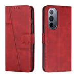 Yhteensopiva Motorola Moto Edge 30 Ultra Case Premium Pu -nahkaisen lompakon tukijalustan suojakuoren kanssa - musta