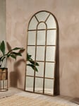 nkuku Full Length Arch Window Wall Mirror, 180 x 80cm