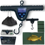 LIDSTERS FISHING DIGITAL SCALES T BAR CARP COARSE WEIGH SCALES HOOK lbs/kg