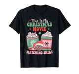 This Is My Christmas Movie Watching Family Group Xmas Grunge T-Shirt