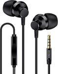 M2 Écouteurs Intra Auriculaires Filaires, Oreillettes Filaire Avec Microphone Et Basses, Casque Stéréo Pour Téléphone Smartphone Ordinateur Tablette Pc Mp3, Earbud Headphones Jack [QUE072345]