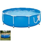 Kit Piscine Hors Sol Tubulaire Ronde 366 x 76 cm avec Filtration - EDG BY AQUALUX INTERNATIONAL