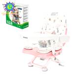 Portable High Chair 6 Months Plus, Lightweight Easy Clean Folding Booster Chair