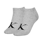 Calvin Klein Strumpor 2P Women Monogram Sneaker Socks Grå Strl 35/38 Dam