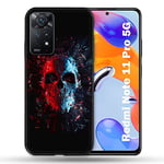 Coque pour Xiaomi Redmi Note 11 Pro / 11 Pro 5G Tete de Mort Deflagration