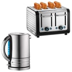 🔥 Dualit Architect Kettle & 4 Slice Toaster Matching Kitchen Set (Black Trim)