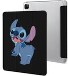 Étui Pour Ipad Pro 2021 Stitch 12,9 Pouces, Type Ordinateur Portable, Support À Trois Volets Avec Porte-Stylo, Veille/Réveil Automatique