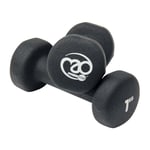 Fitness Mad Black Neoprene Dumbbells - Pair - 2 x 5kg