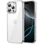 JETech Case for iPhone 16 Pro Max 6.9-Inch, Non-Yellowing Shockproof Phone Bumper Cover, Anti-Scratch Clear Back (Clear)