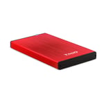 TooQ TQE-2527R Boîtier de disques de stockage Boîtier HDD Noir, Rouge 2.5  - Neuf