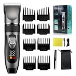 Professional Mens Hair Clippers Trimmers Machine Cordless Beard Electric Shaver