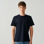 Roundneck Cotton Jersey Tee Men - Navy