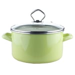 Krüger 31720PAG Juist Casserole Émail sur Acier Vert Pastel 20 cm