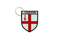 Keychain embroidered patch flag coat of arms city London