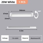 Ensemble complet d'éclairage sur rail pour la décoration intérieure,budgétaire à LED,lustre de magasin,lampe de chambre à coucher,plafonnier sur rail de ma - Type 20w White 1 piece-Cold White 6000K