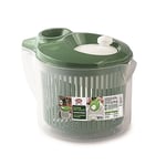 Snips, Laveuse et Sécheuse à Salade 3 Lt, Essoreuse à Salade 19,5 x 26,5 x 19 cm, Vert & Blanc, Made in Italy, 0% BPA e phthalate free