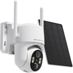 Caméra De Surveillance Extérieur Sans Fil, Camera Surveillance Wifi Exterieure Sans Fil, Camera Exterieur Sans Fil 2K, Alarme De Détection De Mouvement, Vision Nocturne En Couleur, Paquet De 2