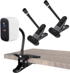 Lot de 2 supports flexibles pour caméra Eufy Cam 2C/2C Pro/3/3C - Support de serrage en métal pour EufyCam 1/2 / EufyCam E - Support de mât universel - Support flexible pour extérieur/intérieur