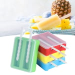 ER 2‑Grids Silicone Ice Cream Mold Mould Maker DIY Making Tool With Cover&Ice RE