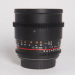 samyang Used Samyang 85mm T1.5 VDSLR AS IF UMC II Cine Lens Canon EF