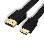 Cable Hdmi Plat Ethernet Contacts Dores-Cable Hdmi 4K Plat-Audio-Supportmultifonctionnel-Haute Definition-Compatible Pc,Ps4,Ps5,Xbox,Smart Tv-2Metres