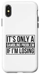 Coque pour iPhone X/XS Jeu de hasard Poker Black Jack Texas Hold Em Slots Vegas