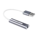 carte son externe USB type-c vers Jack 3.5mm, adaptateur Audio pour Microphone et casque, pour Macbook, PC portable [EFF316F]