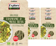 Edamame Mung Bean Fettuccine, High Protein Low Carb Vegan Pasta, Gluten Free 6x2