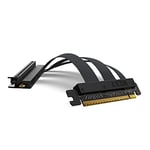 NZXT PCIe 4.0x16 Riser Cable - AB-RC200-B1 - Câble Riser flexible et blindé - Performance haute vitesse - Longueur 200mm