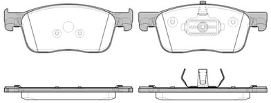 Bromsbelägg Remsa - Opel - Vivaro, Zafira. Peugeot - Expert, Traveller. Toyota - Proace. Citroen - Jumpy, Spacetourer. Fiat - Scudo (iii)