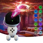 Robot Astronaut Galaxy Projector Night Light Starry Space Nebula Black Hole Lamp