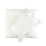 Gripsholm Eco Percale Bourdone Påslakanset Baby Grå