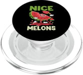 Joli jeu de mots à la pastèque I Nice Melons PopSockets PopGrip pour MagSafe