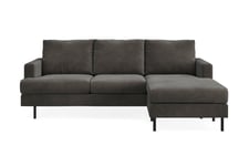 Menard Compact Sofa med Divan 3-seter - sjeselong Mørkegrå