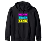 Mens Mexican Train King Dominoes King Zip Hoodie