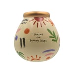Pot Of Dreams Ceramic Money Pot Smash Money Box Savings Jar - Saving for Sunny Days